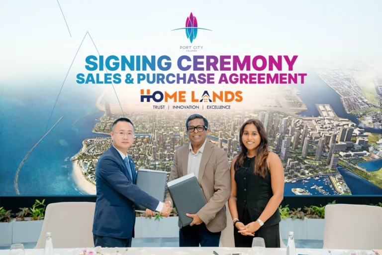 Home Lands Signs SPA with CHEC Port City to Develop Twin Tower High-rise in the Central Park District of Port City Colombo