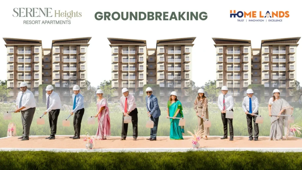 Home Lands Breaks Ground on Serene Heights Resort Apartments Thalawathugoda