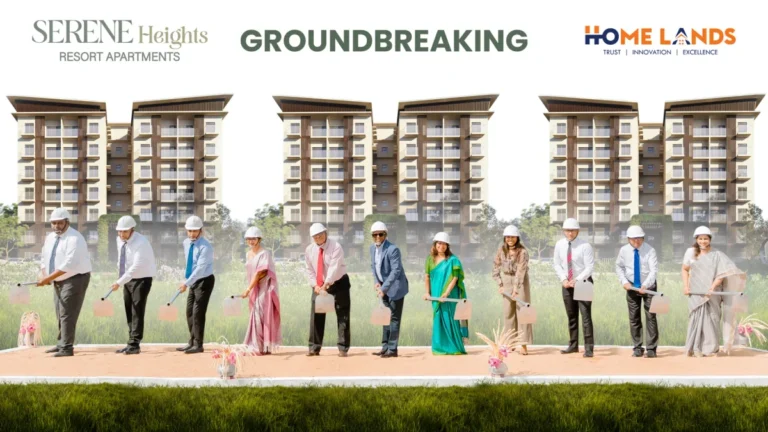 Home Lands Breaks Ground on Serene Heights Resort Apartments Thalawathugoda